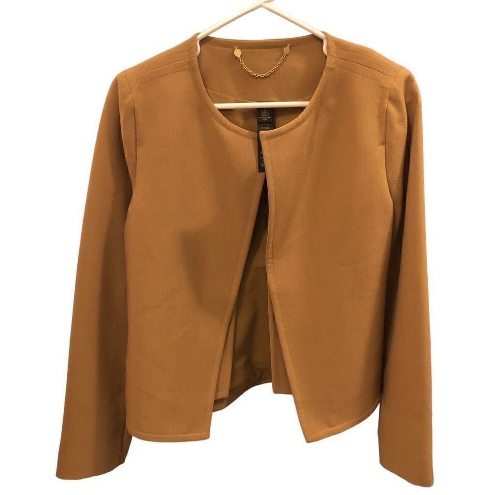 Chico’s Black Label Jacket Blazer Open Sweet Caramel Size 0 (US Size 4)